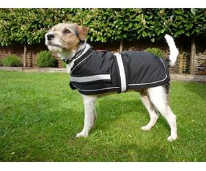 Petface Super Soft Waterproof Dog Coat, 45 cm, Black