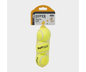 Petface Super Tennis Balls 3 Pack, Yellow One Size