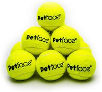 Petface Super Tennis Balls For Dogs, Throw and Fetch, Outdoor Exercise, 12 Pack