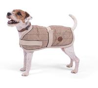Petface Tan Tweed Dog Coat, 45 cm