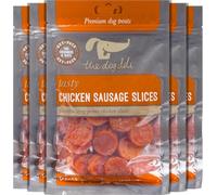 Petface The Dog Deli Chicken Sausage Slices, 100g (Pack of 5) | Oxy-Pack Sealed, Fresh Resealable Pouch, Nutritious & Delicious Treats