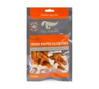 Petface The Dog Deli Premium Dog Treats - Chicken Wrapped Calcium Bones, 100g (Pack of 1)
