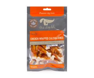 Petface The Dog Deli Premium Dog Treats - Chicken Wrapped Calcium Bones, 100g (Pack of 1)