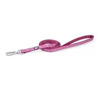 Petface Tonal Bones Print Dog Lead, Medium, Country Berry