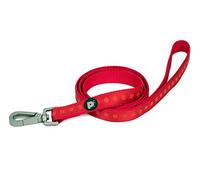 Petface Tonal Dots Print Nylon Dog Lead, Medium, Red (Pack of 1) | Durable Nylon Material, Stylish Tonal Dots Design, Metal Snap Clip, for Medium Breeds