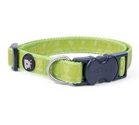 Petface Tonal Stars Design Dog Collar, Large, Bright Green