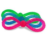 Petface Toyz Twist Tugger, Blue/Green/Pink, One Supplied