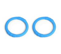 Petface Toyz Rubber Ring Dog Toy, Large, Blue (Pack of 2)