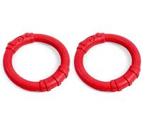 Petface Toyz Rubber Ring Dog Toy, Small, Red (Pack of 2)
