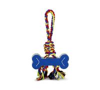 Petface Toyz Textile Bone and Rope Tugger Dog Toy, Promotes Healthy Gums, Durable (Pack of 1)