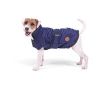 Petface Waterproof Dog Coat, 30 cm, Navy