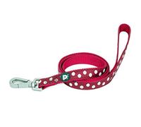 Petface White Dots Pattern Dog Lead, Small, Cherry