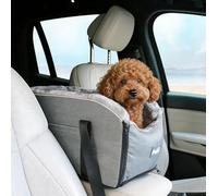 PETFANGFANG Cozy Pet Car Seat - Portable Dog & Cat Travel Bag with Secure Buckle Closure, Polyester Material for Small to Medium Pets