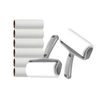 PetFizz Lint Roller & Refill Sets, 2 Lint Rollers + 6 Replacements 480 Sheets, Sticky Lint Roller for Clothes, Pet Hair Remover for Cat, Dog, Dust and Hair on Carpets, Sofas, Cars