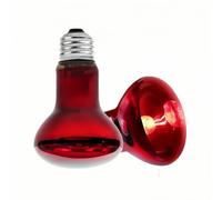 PetFizz Reptile Infrared Heat Lamp Bulb, Infrared Basking Spot Lamp 50W 2Pack, Red Heat Lamp for Reptile, Bearded Dragon, Tortoise, Lizard, Chicks