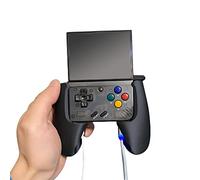 Petforu Grip for Miyoo Mini Plus - Black Gaming Device Cover - Easy to Charge - Built-in Grip - Improving Gaming Experience