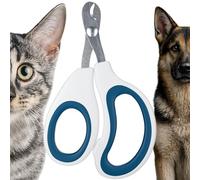 PetFox Cat & Dog Nail Scissors - Safe Animal Nail Scissors for Beginners, Ergonomic Handle, Easy Use, Precise Claw Cutter for Dogs, Cats & Small Animals (S)