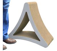 PetFusion 3-Sided Vertical Cat Scratching Post (Large Size, Warm Gray). [Multiple Scratching Angles to match your cat's preference]