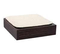 PetFusion Cat Activity Shelves - Sisal Scratching Perch Climbing Wall Mount Floating Wooden Shelf - Single - Small