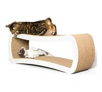 PetFusion Jumbo Cat Scratcher Lounge (99 x 28 x 36 cm, Cloud White). Superior Cardboard & Construction, significantly outlasts cheaper alternatives.