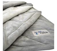 PetFusion Premium Plus X-Large Dog Blanket (148 x 122 CM). Reversible Gray Micro Plush. [100% soft polyester]