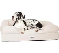 PetFusion Ultimate Memory Foam Dog Bed Jumbo Lounge Orthopaedic Comfortable Large Waterproof Bed For Extra Large Dogs - Sandstone - XX-Large (127 x 102 x 33cm)