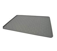 PetFusion Waterproof Pet Food Mat Silicone Mat for Dogs and Cats Water and Food Bowls - Grey - Large (71cm x 41cm)
