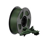 PETG 3D Printer Filament 1kg/Roll Multicolor 1.75mm Plastic 3D Printer Filament for Kobra 3 Combo S1C FDM 3D Printer(1KG Forest Green)