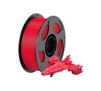 PETG 3D Printer Filament 1kg/Roll Multicolor 1.75mm Plastic 3D Printer Filament for Kobra 3 Combo S1C FDM 3D Printer(1KG Red)