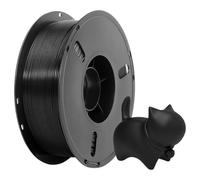 PETG Filament 1.75mm 1KG Spool - High Strength, Weather Resistant, ±0.02mm Accuracy, Low Warp & Tangle-Free, for Most FDM 3D Printers (Black)