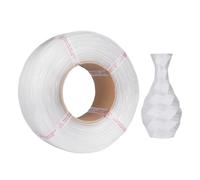 PETG Filament, 1.75mm 3D Printer Filament 1kg/2.2lbs Spool Bundles Compatible with Prusa, ELEGOO, AnkerMaker Most of 3D Printers (White)