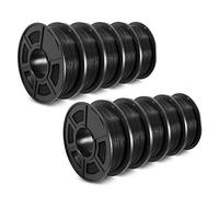 PETG Filament 1.75mm, 3D Printer Filament, Dimensional Accuracy +/- 0.02mm, 1kg10 Rolls-5 Black 5 White(Black)