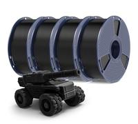 PETG Filament 1.75mm - 4kg(8.8lbs) SUNLU PETG 3D Printer Filament, Reusable Spool Compatible with Bambulab Refill Filament, 1.75mm Dimensional Accuracy +/- 0.02mm, 4 Pack Black Bundle