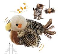 PETGEEK Gigwi Flappy Bird Cat Toy For Indoor Cats, Rechargeable Lifelike Interactive Flapping Bird Cat Toy Tweet, Flapping Wings & Lively Chirping, Automatic Catnip Toys Touch Activated