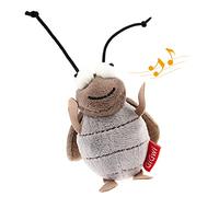 PETGEEK Gigwi Interactive Cat Feather Toy, Melody Chaser Chirpy Cricket Cat Plush Squeak Toys for Indoor Cats