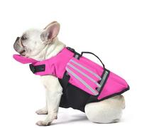 Petglad Dog Life Jacket, Cute Wings Adjustable Dog Life Vest with Chin Float and Handle for Swimming Boating Reflective High Buoyancy Swim Float Vest for Small Medium Large Dogs (Pink, XS)