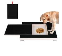 PetGroom Scratch Board for Dogs with Treat Box & Nail Grinding Pad - Wooden Sandpaper Board for Paws Nail Care