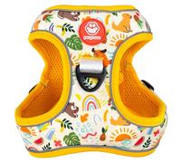 Petgrove Step-in Dog Harness - No Pull, No Choke Vest with Front & Back Clips, Buckle Security, Reflective Breathable Mesh Harness for Small, Medium & Large Dogs (Modern Dog, XXXS)