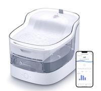 PETGUGU Smart Cat Water Fountain APP Monitor Water Intake 2L Capacity Cat Fountain Dog Water Fountain Dispenser Pet Fountain for Drinking(2.4G WiFi PF1)
