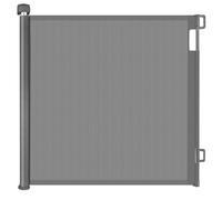 PetHot Retractable Baby Gate - Fits 71"/180cm Wide, 33" Tall, One Handed Operation Grey Dog and Baby Doorway/Gate