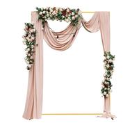 PetHot Wedding Arch Metal Frame Free Standing Balloon DIY Wedding Backdrop Display Stand for Party Garden Bridal Party Decoration(1M*2M)