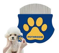 [PETHROOM] Professional Eye Comb for Pets | Stainless Steel Tear Stain Remover for Cats & Dogs | Gentle Round-Head Grooming Tool | Compact & Portable for Eye Gunk Removal