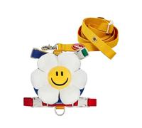 PETHROOM × Wiggle Wiggle Smile with Love Harness Set - Cute Dog Harness with Matching Leash & Backpack, Comfortable Walk & Travel Gear for Small to Medium Dogs, Medium