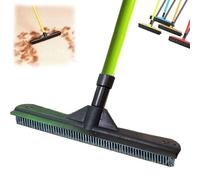 Petibo Pet Broom, Pet Hair Removal Broom, Petibopet Hair Removal Broom, Rubber Broom for Carpet, Carpet Broom for Dog and Cat Hair, Carpet Rake for Pet Hair Removal (Green)