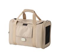 PETiCO NOA 3003 Airline Approved Pet Carrier - Pet Duffle Bag for Small Dogs & Cats Under 9 lbs, Sturdy & Machine Washable with Magnetic Snaps, Small Size, Beige