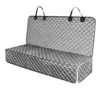 PETICON Waterproof Scratchproof Pet Bench Seat Covers for Cars, Trucks, SUVs, Nonslip Durable Back Seat Cover for Dogs, Washable Backseat Protection, Gray