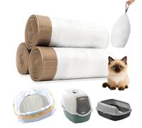 PETIFY - 60 x Cat Litter Tray XL Protective Bags with Drawstrings - Annual Economy Pack - Hygienic, Resistant & Odour-Resistant