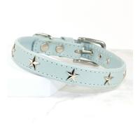 Petiquette Collars Star Dog Collar - 19” - 22” | 1.25" wide - Peanut Butter - Leather