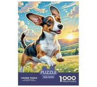 Petit Basset Griffon Vendéen 1000 Piece Jigsaw Puzzles for Adults with Extra Fun Challenges Colourful Creativity Gift Giving Fully Interlocking 70x50cm/1000pcs