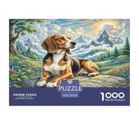 Petit Basset Griffon Vendéen 1000 Pieces Premium Jigsaw Age 3+ Cool Collage Effect, Home Decoration, Educational, Challenging 70x50cm/1000pcs